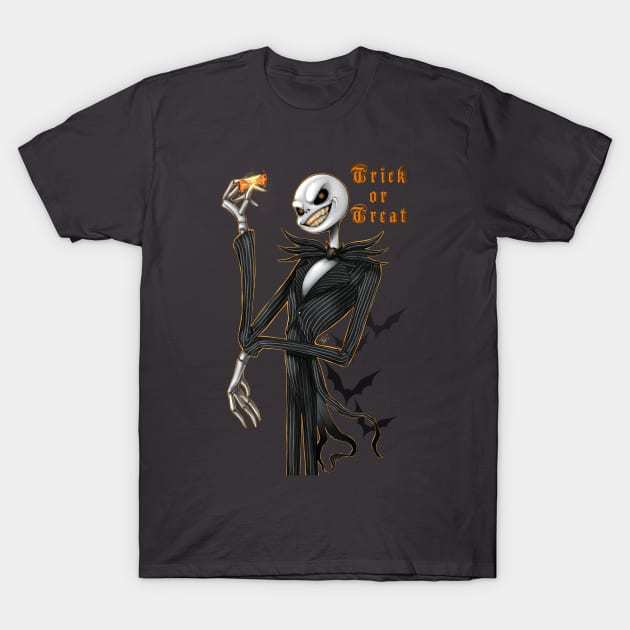 Trick or Treat Jack T-Shirt by Monstrous1